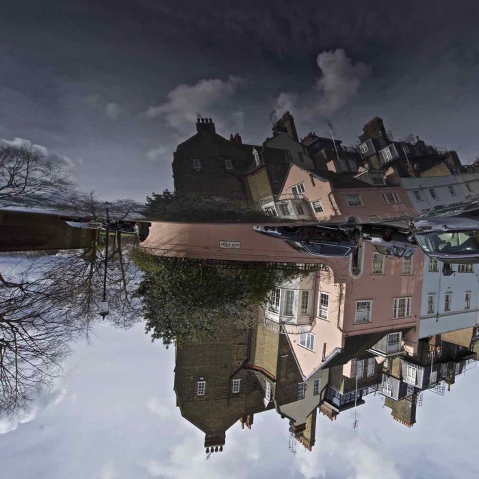 Upside Down Car Roof Reflection